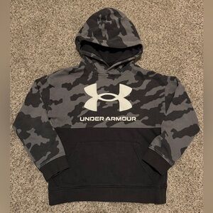 Under Armour Kids Hoodie - Black and Gray Camo